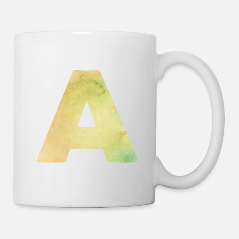 The letter A - Mug - white