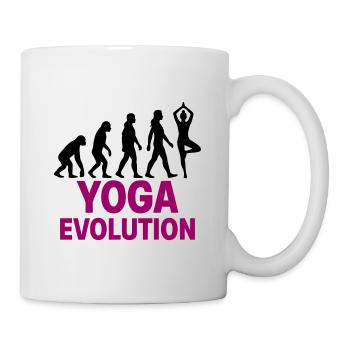 Yoga Evolution Frau Zen Geschenk - Tasse - Weiß - Rechts