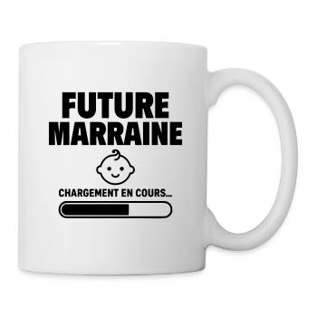 Annonce grossesse Future marraine - Mug blanc - blanc - Droite