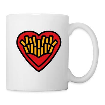 Heart Fries Pop Art - Mug - white - Right
