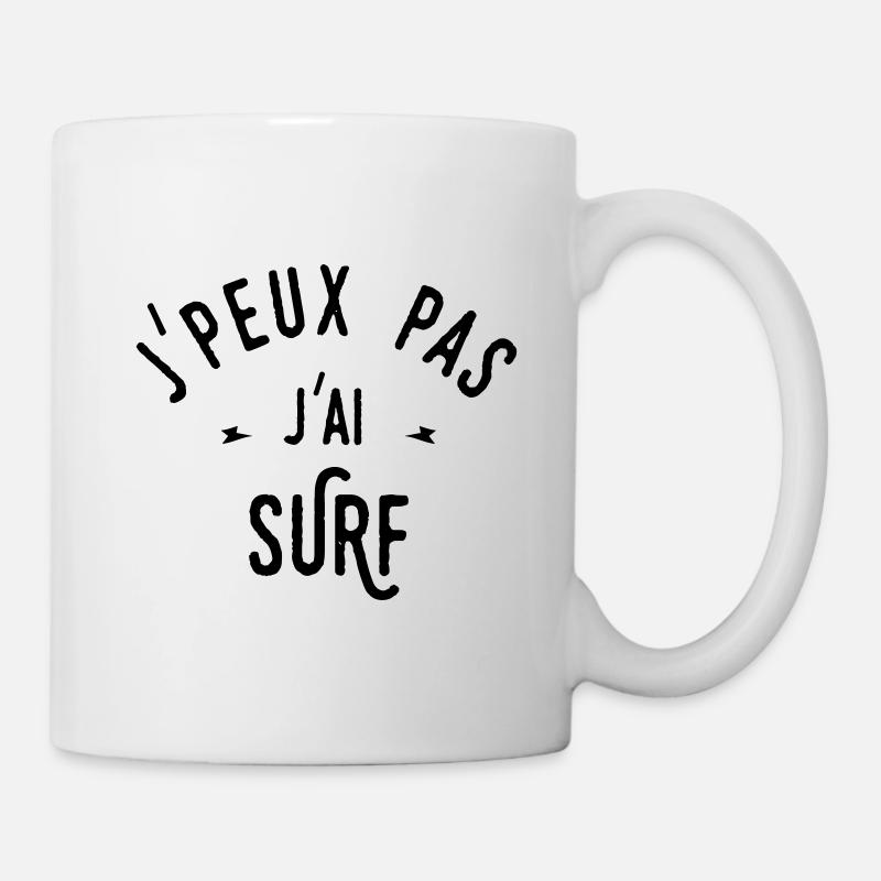 j'peux pas j'ai surf - Mug blanc - blanc