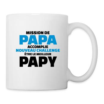 nouveau challenge être le meilleur papy - Mug blanc - blanc - Droite