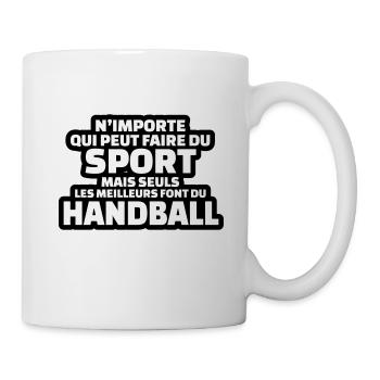 seuls les meilleurs font du handball - Mug blanc - blanc - Droite