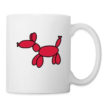 Luftballon Tier Geschenk - Tasse - Weiß - Rechts