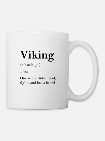 Wikinger Definition - Tasse - Weiß