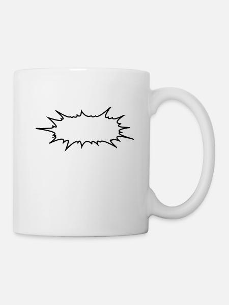 Bulle de dialogue Splash - Mug blanc - blanc