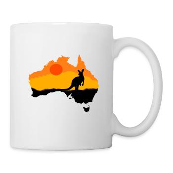 Kangoroo Australie animaux animaux nature - Mug blanc - blanc - Droite