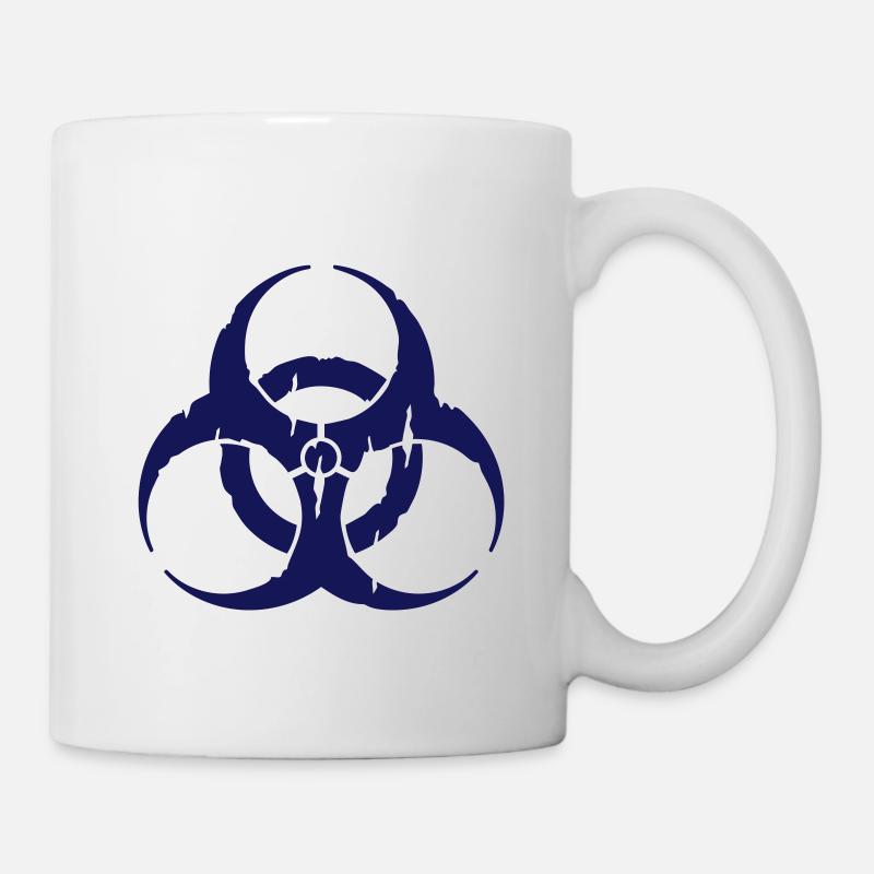 hazard worn out / hazardous distressed - Mug blanc - blanc