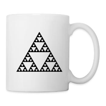 Sierpinski triangle, fractal, geometry,mathematics - Mug - white - Right