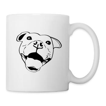 Pitbull Smile - Tasse - Weiß - Rechts