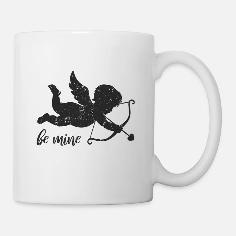 Soyez à moi Amour Ange Noir - Mug blanc - blanc