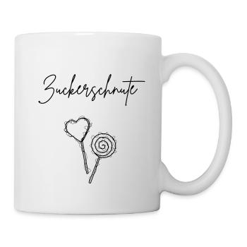 Zuckerschnute Design T-Shirt - Lollipop - Tasse - Weiß - Rechts