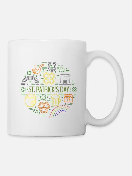 St. Patrick's Day - Tasse - Weiß
