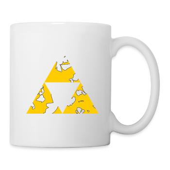 Triforce Dreieck Retro Gaming Legend Controller - Tasse - Weiß - Rechts