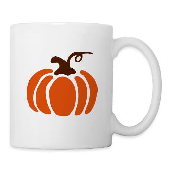 Pumpkin & Pumpkin / squash - Halloween - Gift - Mug - white - Right
