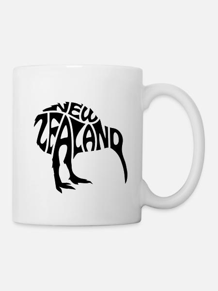 Kiwi Vogel Neuseeland - Tasse - Weiß