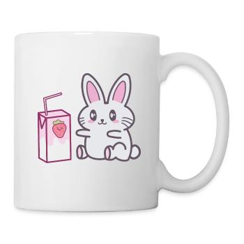 Osterhase Kawaii Mignon mignon idée cadeau - Mug blanc - blanc - Droite