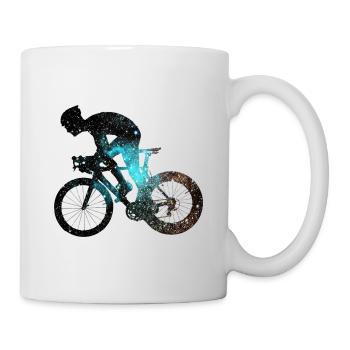 Fahrradfahrer Radfahrer Biker Radeln - Tasse - Weiß - Rechts