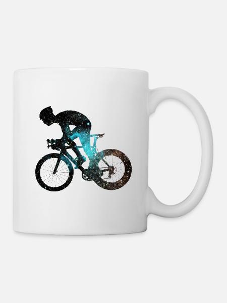 Fahrradfahrer Radfahrer Biker Radeln - Tasse - Weiß