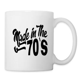 Birthday Made in the 70 s Seventies Vintage Retro - Mug blanc - blanc - Droite