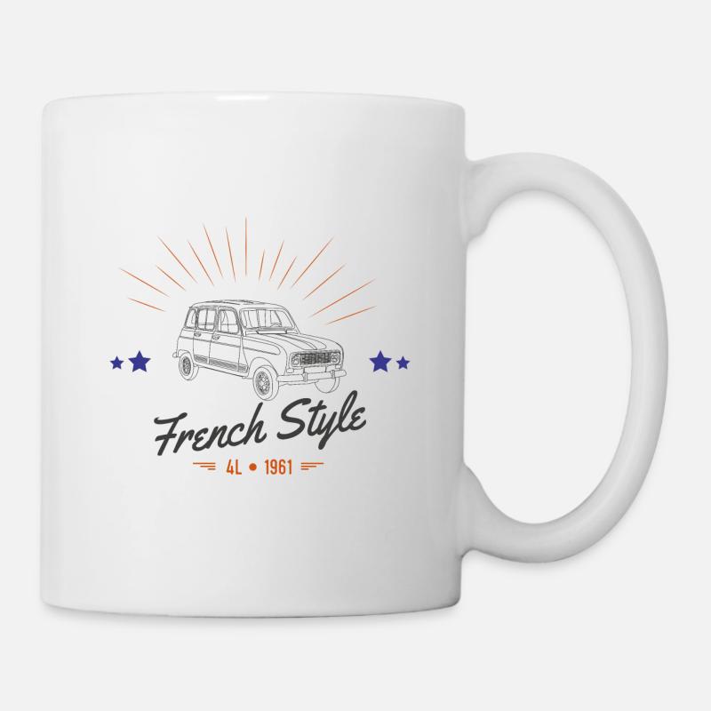 French Style - 4L 1961 - Mug blanc - blanc
