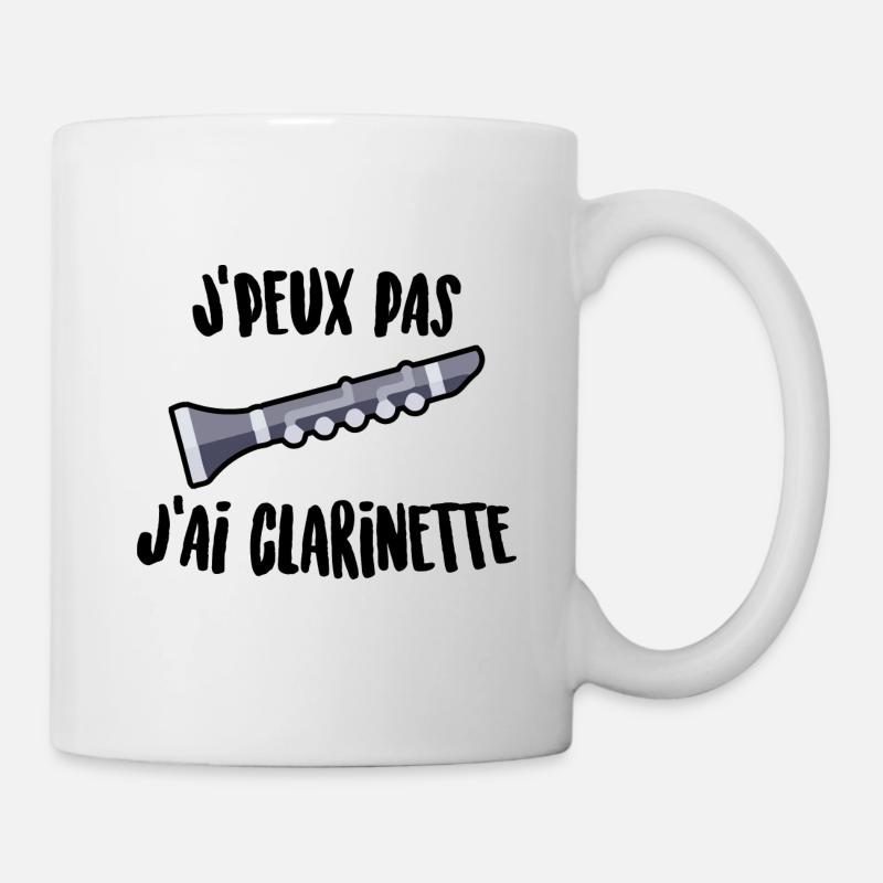 J'peux pas j'ai clarinette - Mug blanc - blanc