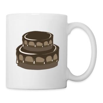 torte schokolade - Tasse - Weiß - Rechts