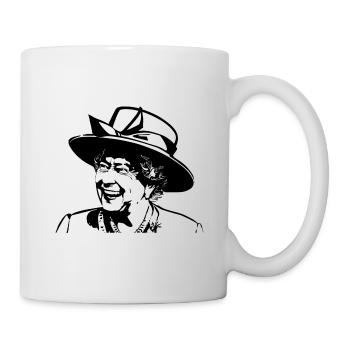 Silhouette de la reine II Elizabeth - Mug blanc - blanc - Droite