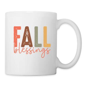 Herbst-Segnungen - Tasse - Weiß - Rechts