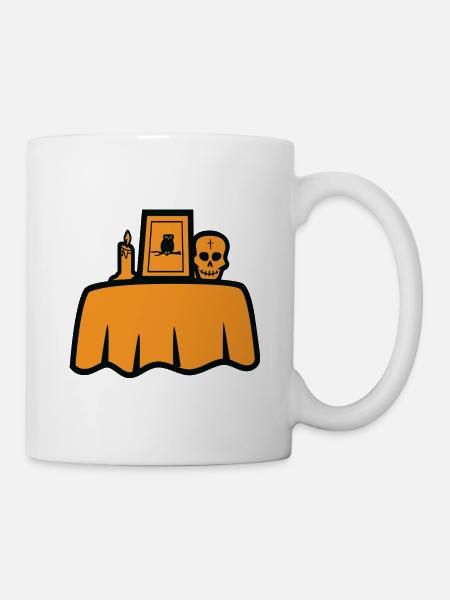 Halloween Table - Tasse - Weiß