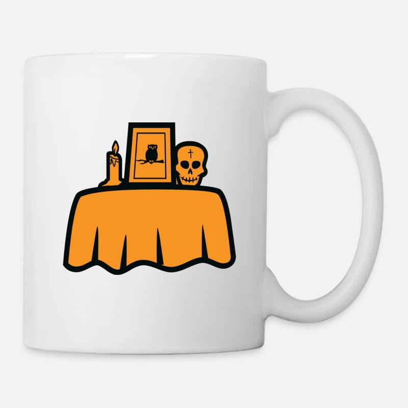 Halloween Table - Tasse - Weiß