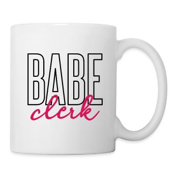 Retro Graphic Bank Clerk Bookkeeper Bank Employee - Tasse - Weiß - Rechts