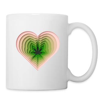 Liebe Gras - Tasse - Weiß - Rechts