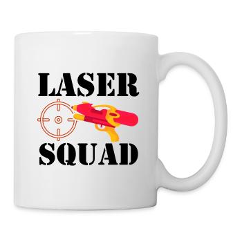 Squad Graphic Lasertag Player Lasertag Phaser Lase - Tasse - Weiß - Rechts