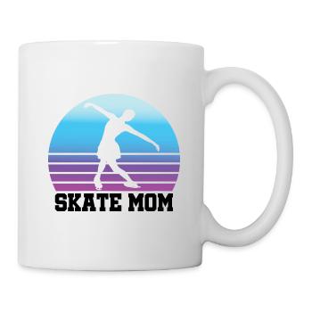 Skate Mom Graphic Ice Skating Figure Skater Ice Sk - Tasse - Weiß - Rechts