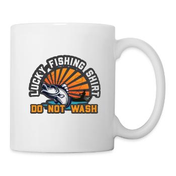Lustiger Angler Fischer Spruch Angeln - Tasse - Weiß - Rechts