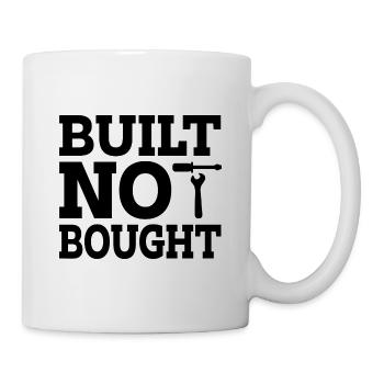 Built Not Bought Car Mechanic Automobile Repair Ca - Tasse - Weiß - Rechts