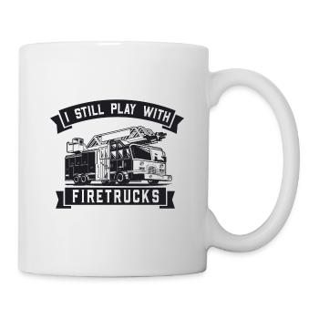 Feuerwehrmann Feuerwehr & Sprüche - Tasse - Weiß - Rechts