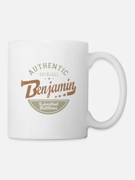 Benjamin cadeau personnalisé prénom benjamin - Mug blanc - blanc