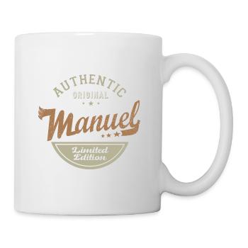 Gift manual Tshirt personalized first name manual - Mug - white - Right