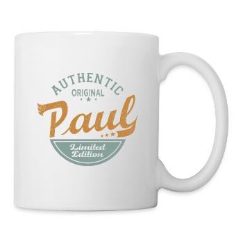 Paul name Gift Personalized Tshirt Paul - Mug - white - Right