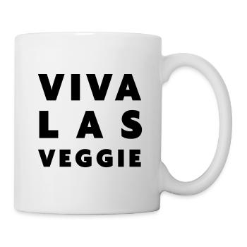 Viva Las Veggie | healthy living - Mug - white - Right