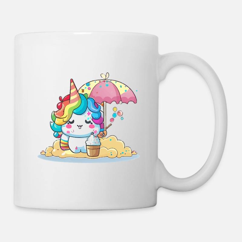 Magisches Einhorn - Sommer Edition - Tasse - Weiß