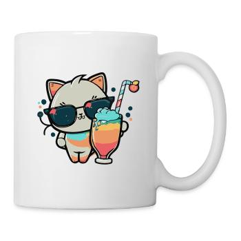The coolest cat on the beach - Mug - white - Right