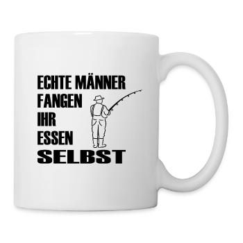 Angeln - Tasse - Weiß - Rechts