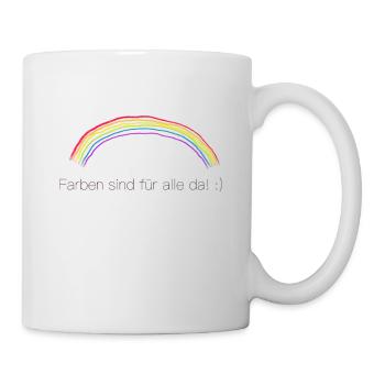 Regenbogen - Tasse - Weiß - Rechts