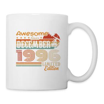 Retro Vintage Legendär Geburtstag Dezember 1996 - Tasse - Weiß - Rechts