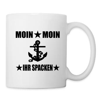 Moin - Tasse - Weiß - Rechts