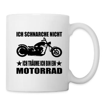 Motorrad - Tasse - Weiß - Rechts