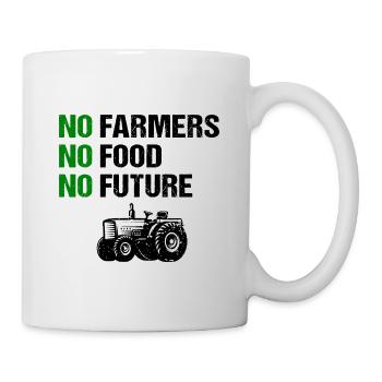 Pas d’agriculteurs, pas de nourriture, pas d’avenir Agriculteurs - Mug blanc - blanc - Droite